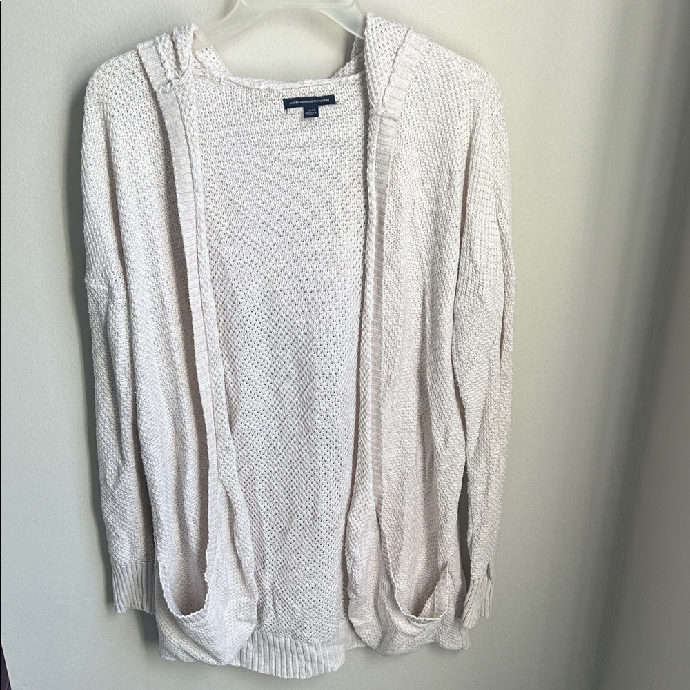 American Eagle Knit Hoodie Cardigan